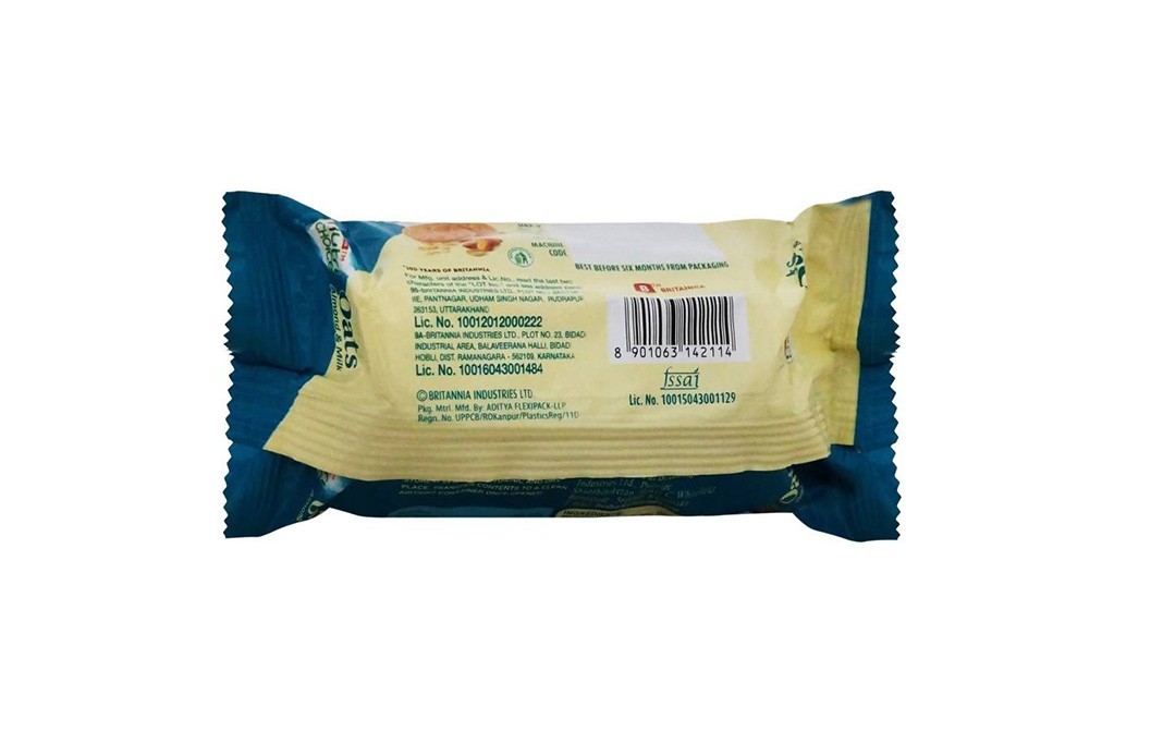 Britannia Nutri Choice Oats Almond & Milk Biscuits   Pack  75 grams
